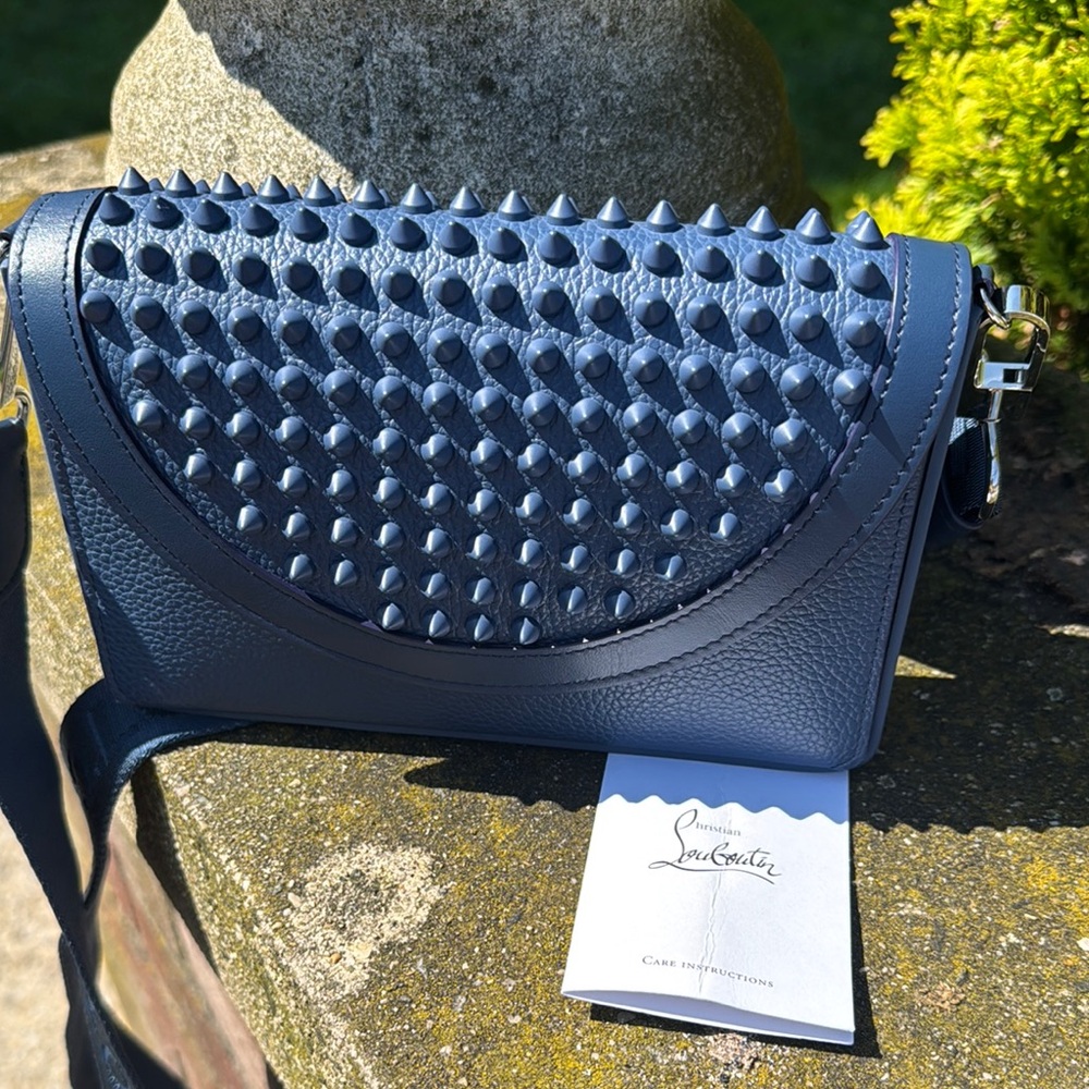 NWOT’s  Christian Louboutin Explorafunk Chain Wallet  Studded Crossbody Bag - Picture 5 of 7